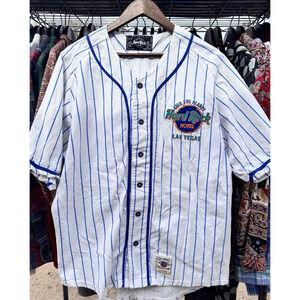 SAVE THE PLANET Hardrock Hotel LAS VEGAS Shirt L Men's Baseball Jersey Button